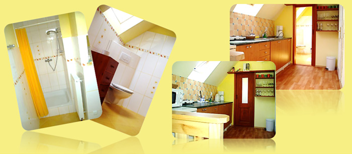 Ubytovn Turnov - Apartmny esk rj - Kuchyn a WC